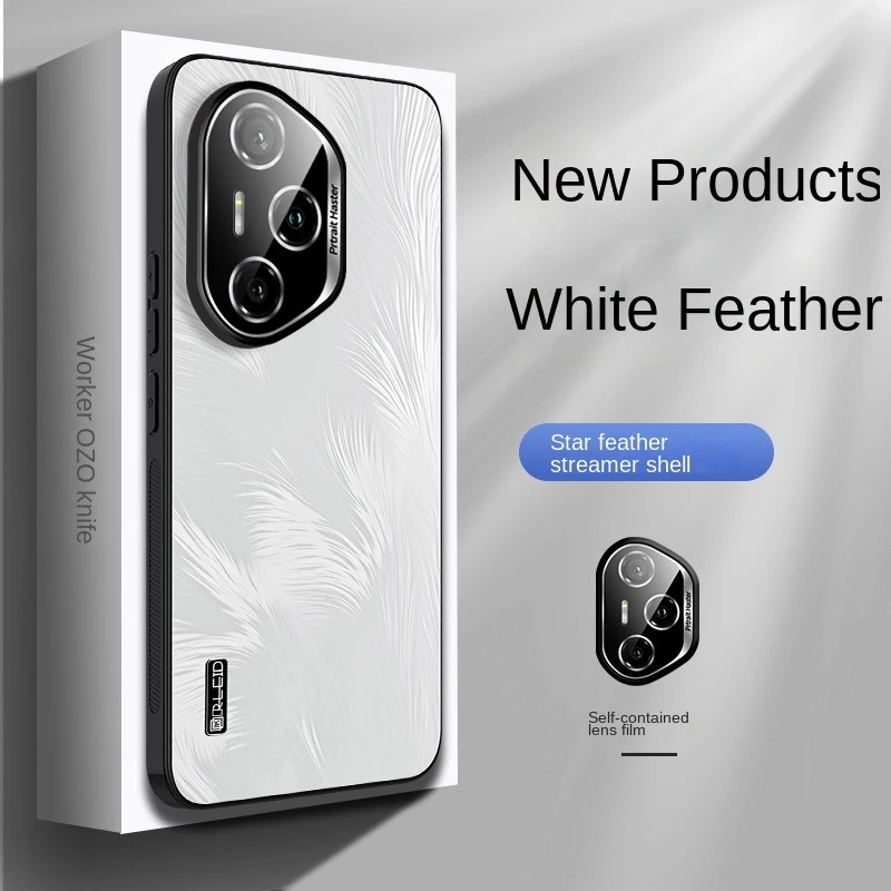 เคสสําหรับ honor 300 200 pro ultra Star Feather Streamer AG matte skin feeling Cover พร้อมเลนส์กันกระแทก Protector รวมทุกอย่างขอบนุ่มป้องกันการตก