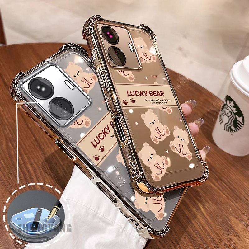 เคสสําหรับrealme C55 Super anti DROPเคสโทรศัพท์ไฟฟ้าความงามLucky Bearออกแบบใหม่รูปแบบTPU soft case