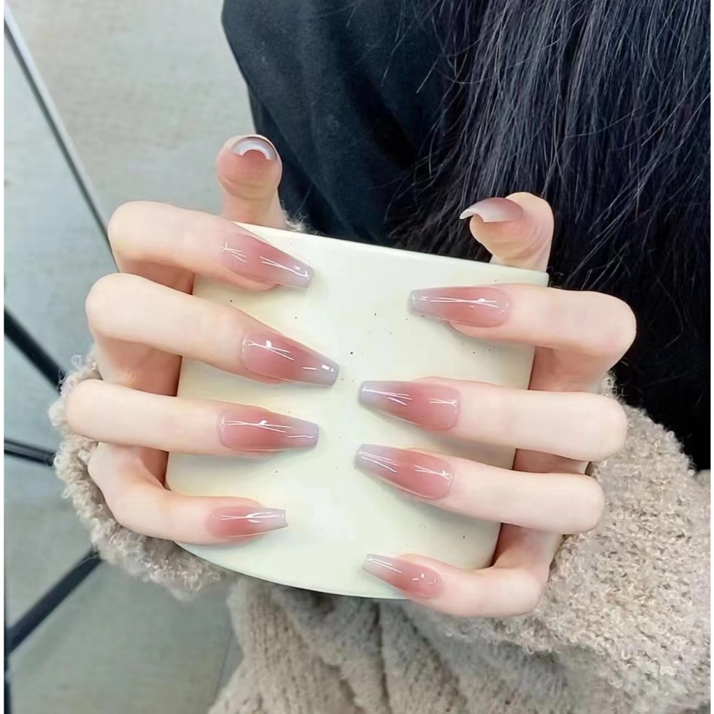 ขายดี! เล็บปลอมแฟชั่นน่ารัก 24 ชิ้น/ถุง - รูปที่ 6