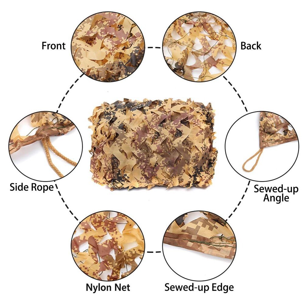 2เมตรx 2เมตร/4เมตรx 2เมตรล่าสัตว์ทหารพรางตาข่ายป่าไม้กองทัพการฝึกอบรมพรางตาข่ายปกรถเต็นท์shadeตั้งแคมป์กันสาด - รูปที่ 6