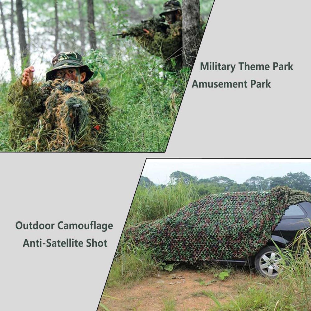 2เมตรx 2เมตร/4เมตรx 2เมตรล่าสัตว์ทหารพรางตาข่ายป่าไม้กองทัพการฝึกอบรมพรางตาข่ายปกรถเต็นท์shadeตั้งแคมป์กันสาด - รูปที่ 5