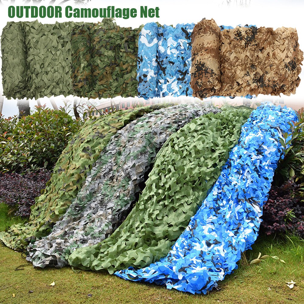 2เมตรx 2เมตร/4เมตรx 2เมตรล่าสัตว์ทหารพรางตาข่ายป่าไม้กองทัพการฝึกอบรมพรางตาข่ายปกรถเต็นท์shadeตั้งแคมป์กันสาด