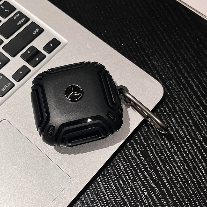 คู่หรูหราสร้างสรรค์สําหรับ Samsung Galaxy Buds Core FE/2 Pro /Buds Pro/Buds Live TPU สีดําป้องกันหูฟ