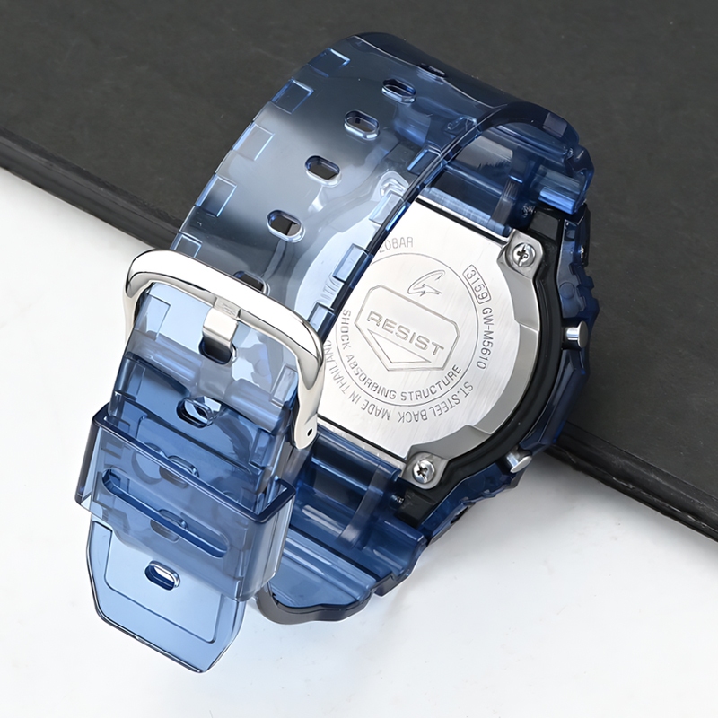 สายนาฬิกาข้อมือเรซิ่น พร้อมเคส สําหรับ Casio G-Shock DW-5600 5000 5030 5025 GW-M5610 M5600 G-5600 GLX-5600