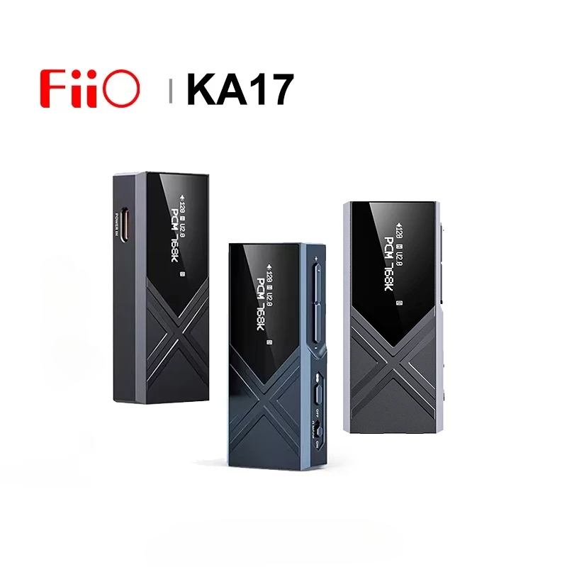 Fiio KA17 เครื่องถอดรหัสเสียง HiFi USB DAC ES9069Q PCM768 DSD512 เอาท์พุต 3.5 4.4 มม. แบบพกพา สําหรั