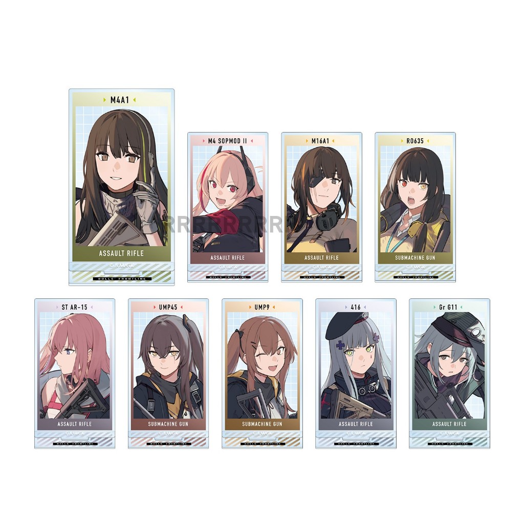 Moble เกม Girls Frontline M4 SOPBOD II RO635 MP5 Gr G11 416 อะคริลิคตุ๊กตาอะนิเมะรุ่นแผ่นคอสเพลย์ของ