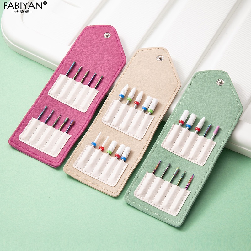 ชุดหัวเจียรเล็บ ชุดดอกสว่านเซรามิค สําหรับตกแต่งเล็บ 10 ชิ้น ต่อถุง FABIYAN