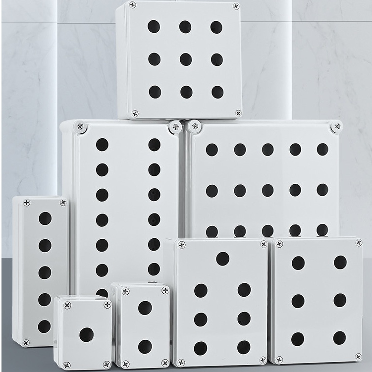 Waterproof push button switch, elevator emergency stop control box, industrial plastic electrical bo