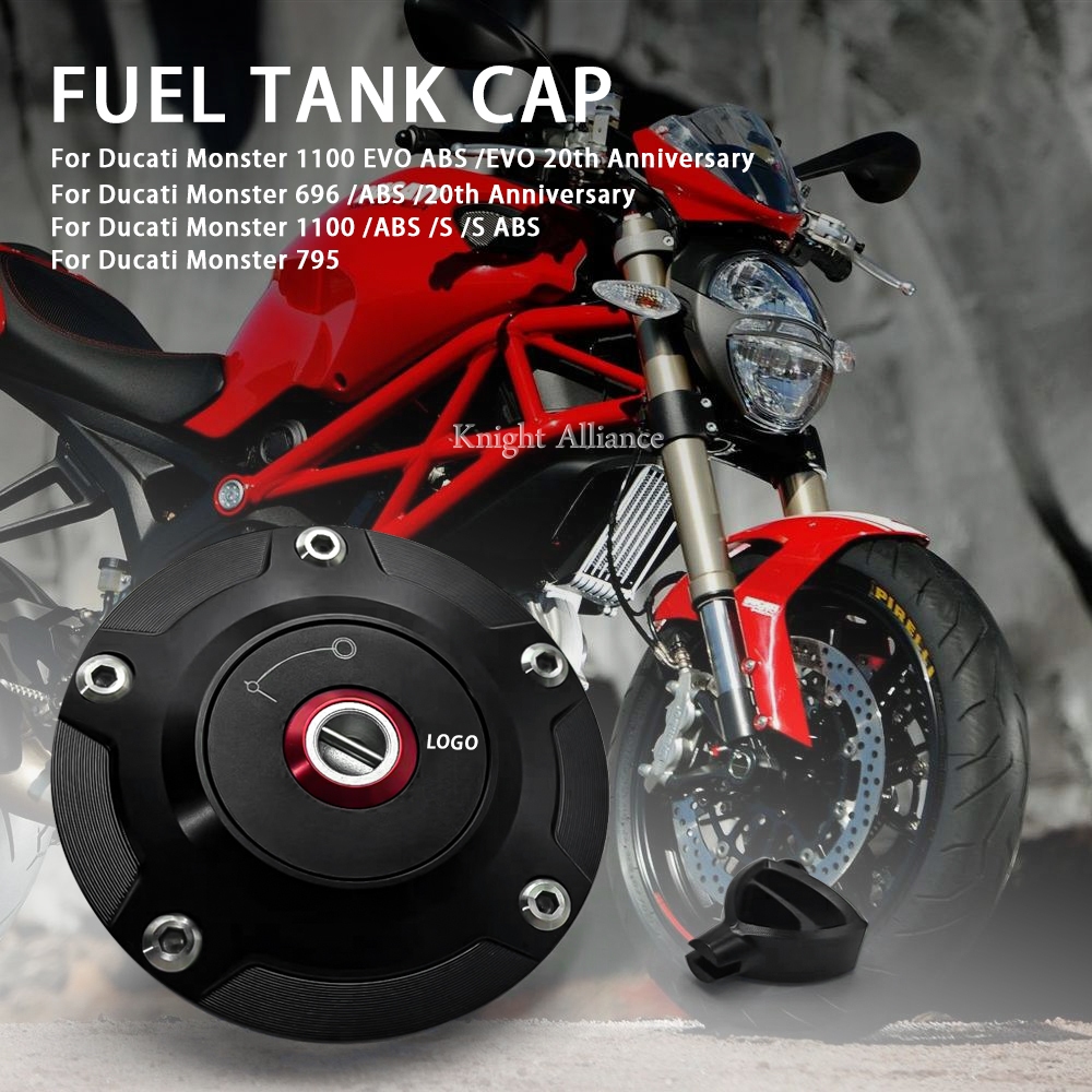 สําหรับ DUCATI MONSTER 795 1100 EVO ABS S ดีเซล 20th 696 795 การใช้ถังแก๊สฝาครอบ Quick Release รถจัก