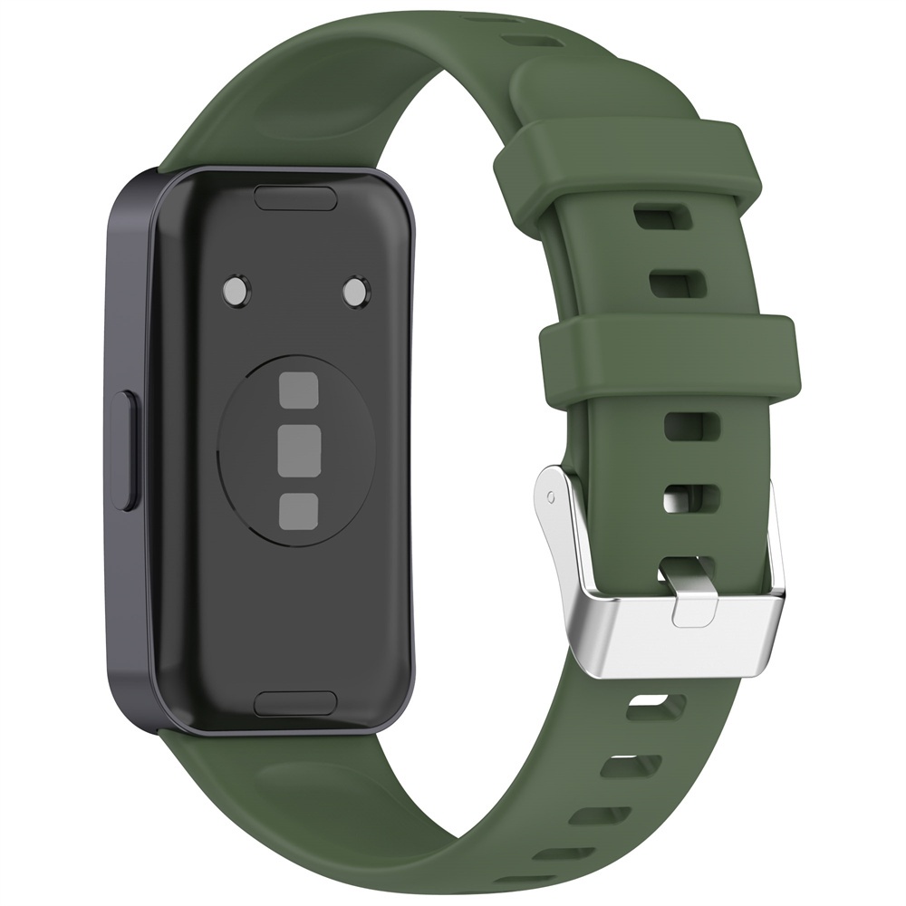 สายรัดซิลิโคนเปลี่ยนสายนาฬิกาแบบสปอร์ตแบบนุ่มสําหรับ Huawei Band 10 9 8