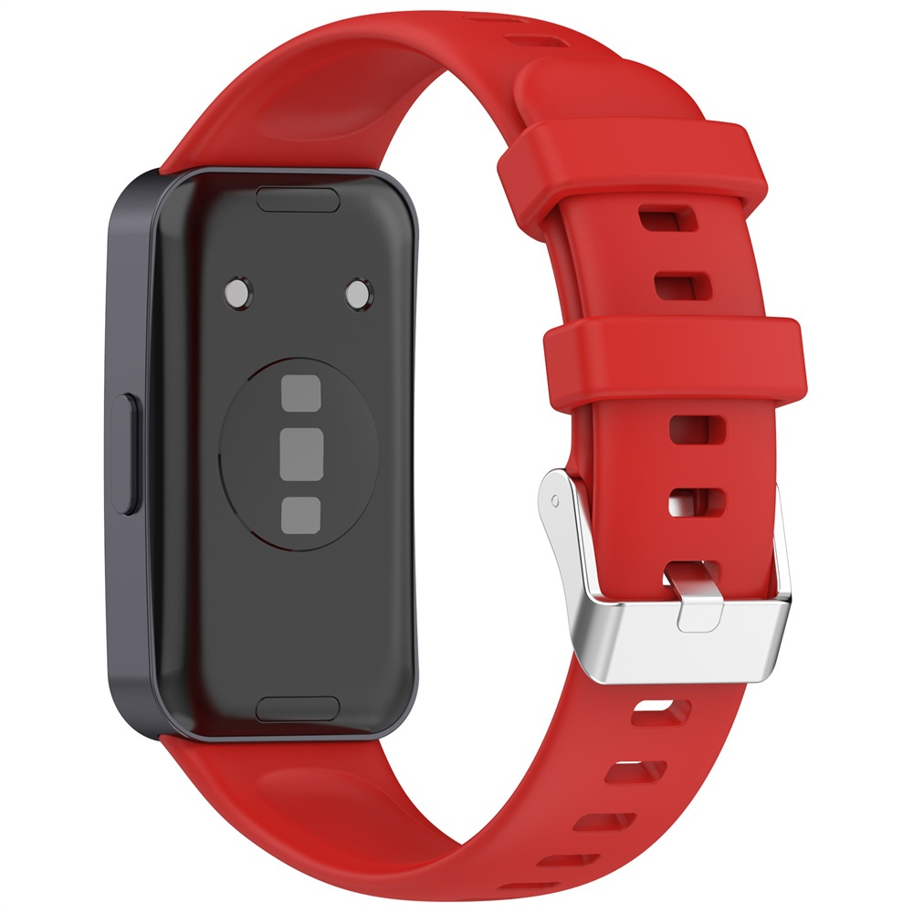 สายรัดซิลิโคนเปลี่ยนสายนาฬิกาแบบสปอร์ตแบบนุ่มสําหรับ Huawei Band 10 9 8