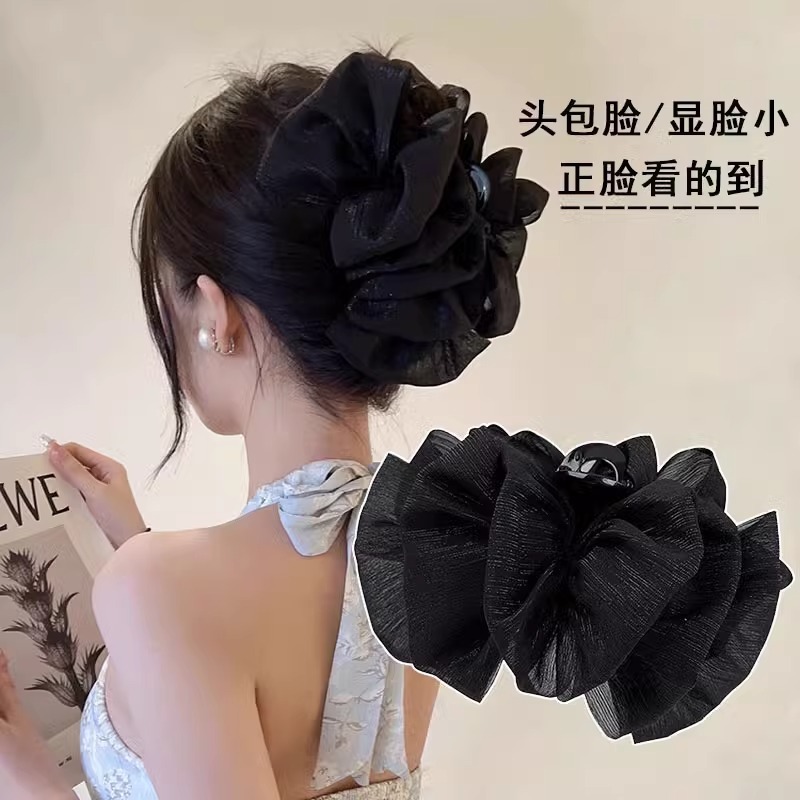 Seersucker คลิปหญิง 2026 สไตล์ใหม่ Cloud Bow กิ๊บติดผมขนาดใหญ่ Shark Clip เครื่องประดับผม