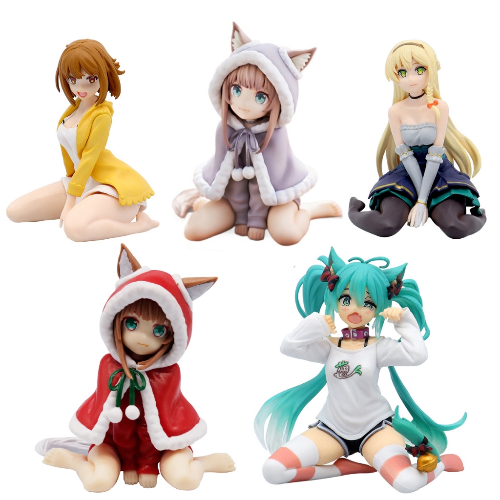 5 สไตล์ 9-15 ซม. Atelier Ryza: Ever Darkness & the Secret Hideout อะนิเมะรูป Reisalin Stout Ryza Klaudia Valentz Hatsune Miku คริสต์มาสถั่วเหลือง PVC Action Figures ตุ๊กตาของเล่น