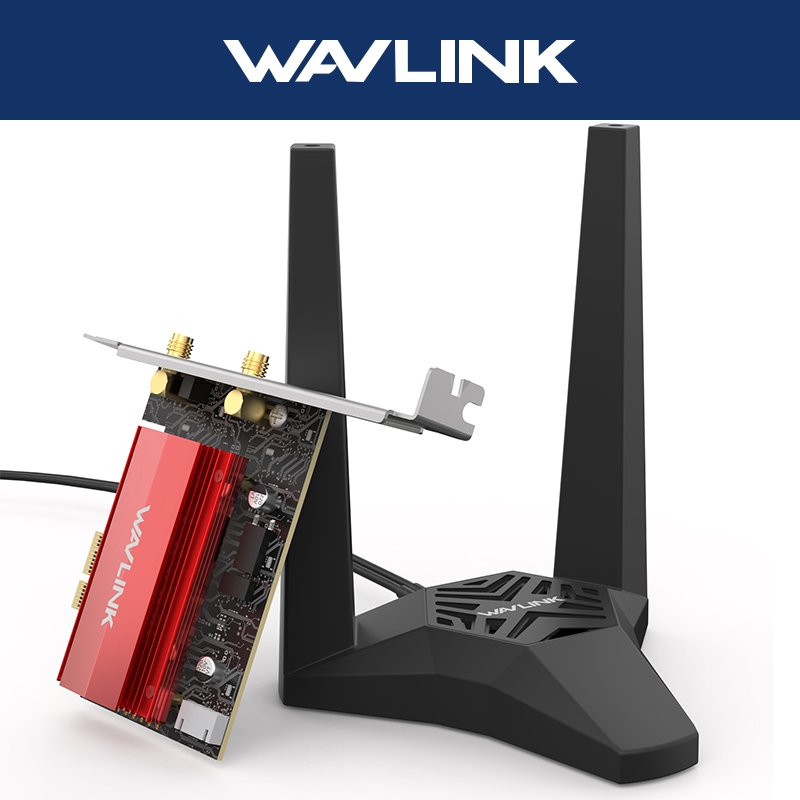 Wavlink WiFi 7 PCIe การ์ดเครือข่ายสําหรับ PC Tri-Band BE200 อะแดปเตอร์ไร้สายพร้อมบลูทูธ 5.4 ไม่ใช่สํ