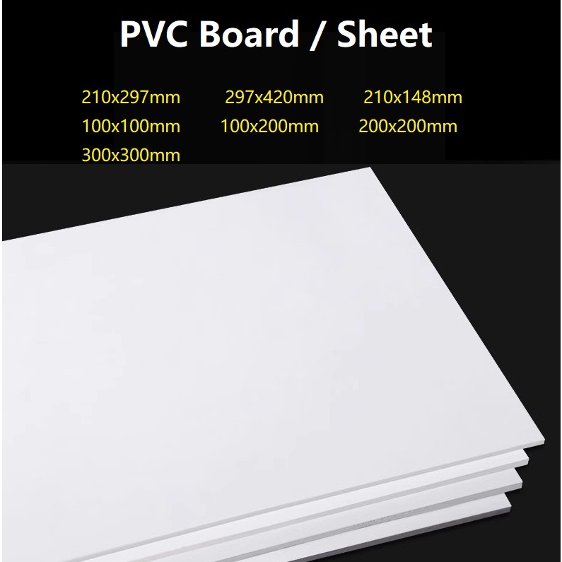 PVC Sheet Hard Rigid Plastic Board แผ่นพีวีซีฮาร์ดฮาร์ดฮาร์ดคณะกรรมการพลาสติกสีขาวสีดํารุ่นทําวัสดุท