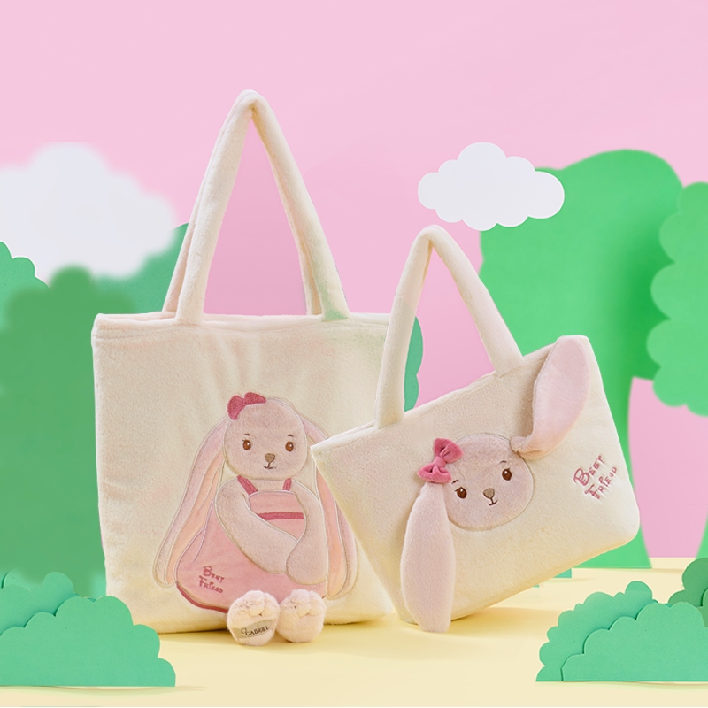 Gabriel Plush Rabbit กระเป๋าเป้ไหล่เดี่ยวกระเป๋าผู้หญิงน่ารักความจุขนาดใหญ่