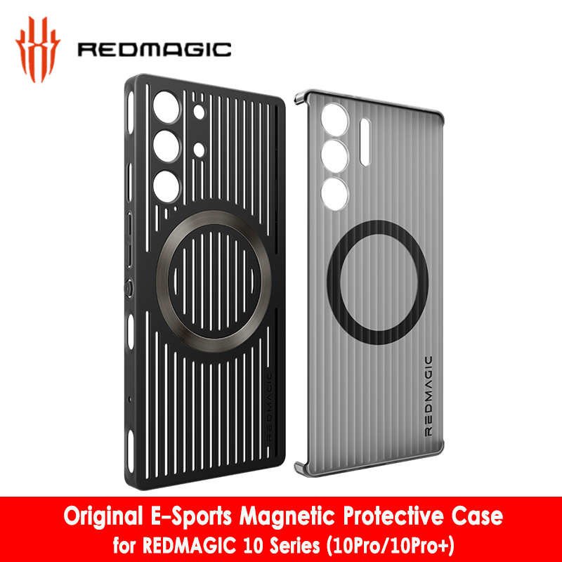 Original REDMAGIC 10 Series Cooling Magnetic เคสป้องกัน E-Sports Gaming สําหรับ Red Magic 10Pro / 10Pro + / 10S Pro เคสโทรศัพท์ใช้งานร่วมกับ Magnetic Cooler
