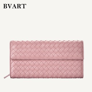 แฟชั่น ทั้งหมด-จับคู่ กระเป๋าสตางค์ผู้หญิงใบยาวพลิก100%แกะหน…