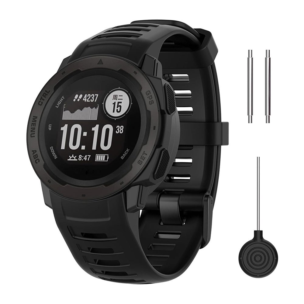 สายซิลิโคนเปลี่ยนสําหรับ Garmin Instinct 2/Esports/Solar/Tide/Tactical รองรับรุ่น Instinct และ Instinct 2