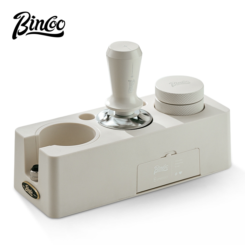 Bincoo เครื่องชงกาแฟผงกดฐานผงผ้า Clothers 3 ชิ้นชุดผงยืดกดค้อน Dusting Bucket ชุดเครื่องมือกาแฟ 51 มม./58 มม.