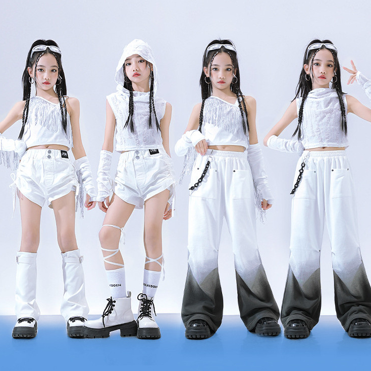 ชุดเต้นเด็ก ชุดเต้น เด็กผู้หญิง ชุดเต้นรํา ชุดแดนเซอร์ ชุดฮิปฮอป ชุด Cover Dance ชุดซ้อมเต้น ชุดเซ็ทเด็ก กางเกง Hiphop