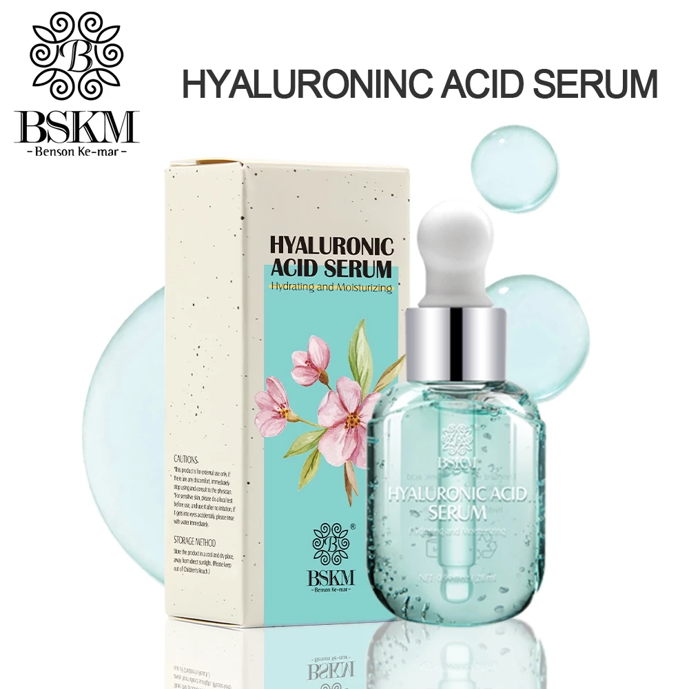BSKM serum เซรั่มกรดไฮยาลูโรนิก 28ml มอยส์เจอไรเซอร์ ไวท์เทนนิ่ง เซรั่มบำรุงผิวหน้า สกินแคร์ ไบรท์เทนนิ่ง ไฮเดรทติ้ง รีแพร์