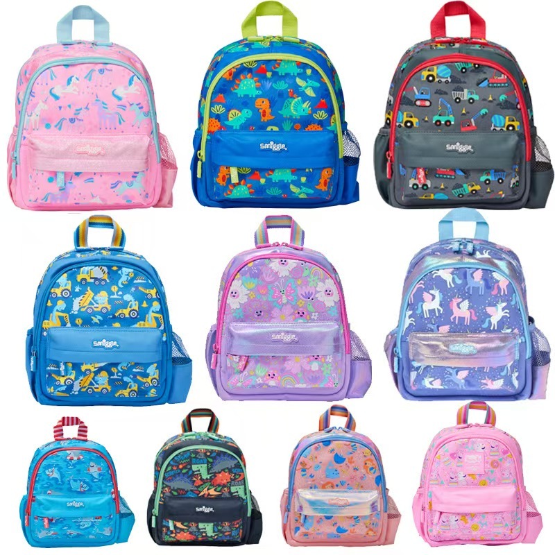 Australia smiggle2025 New Style Boys Girls Kindergarten Baby Cartoon Backpack