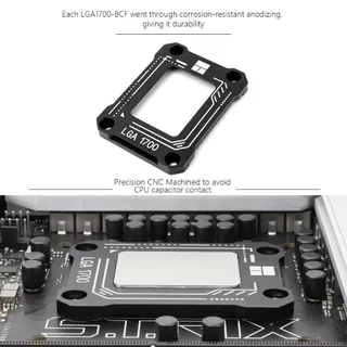 Thermalright LGA1851/LGA1700-BCF สีดํา CPU ดัด Corrector กรอบ Intel 12/13/14/15 Gen Anti-Bend Fixing Fixture Intel CPU Corrective Fixing Bracket LGA1851