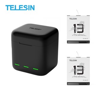 Telesin Go Pro 13 เครื่องชาร์จแบตเตอรี่พร้อมเคสเก็บแบตเตอรี่…