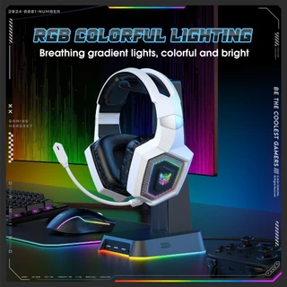Onikuma GT806 Wireless Three Mode E-Sports Gaming Headset ไมโครโฟนแบบถอดได้ หูฟังเกมมิ่ง Bluetooth 5.3 / 2.4G / AUX