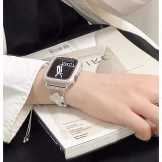 Clover Watch Strap For Redmi Watch 6 สาย Redmi Watch 5 Strap Bling สาย Redmi 6 Strap Diamond Redmi 5 Active สาย Redmi 5 Case Metal Redmi 4 เคส For Mi Band 9 Pro/Mi Band 8 Pro Redmi 5 lite PC Redmi 6 เคส