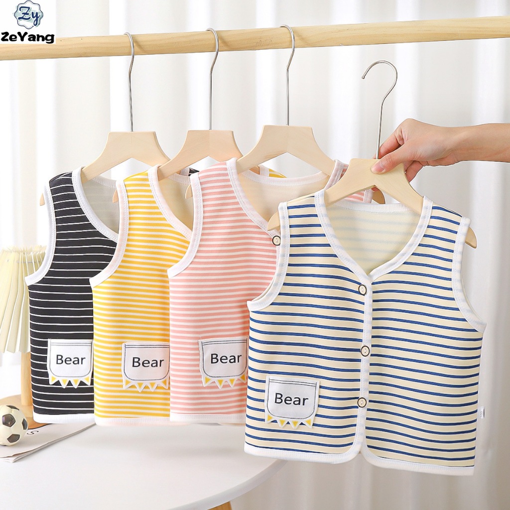 [ซี่] 60-120 พร้อมสต็อกเด็กขนแกะ-ขนแกะ เสื้อกั๊กเสื้อผ้าที่อบอุ่นเสื้อกั๊กหนาฤดูใบไม้ร่วงฤดูหนาวทารกสบายๆลายคาร์ดิแกนเสื้อกั๊กที่เรียบง่ายทุกการแข่งขันแข