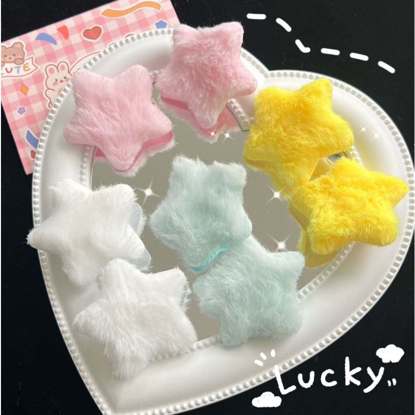 วันหนึ่ง กิ๊บติดผมสีลูกกวาดดาวอ่อน 1 ชิ้นสําหรับเด็กผู้หญิง