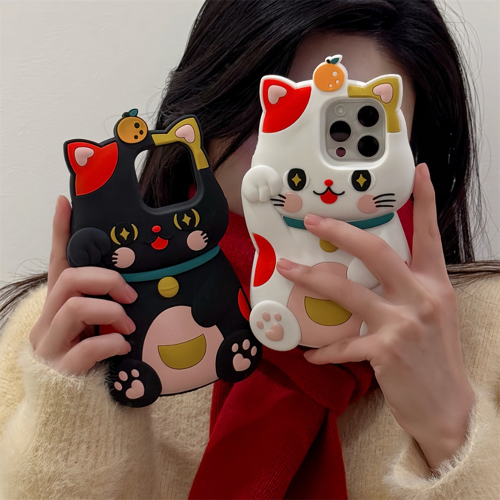 เคสซิลิโคน softshell Maneciko IPhone Case สําหรับ IPhone 16 ProMax 15ProMax 15Plus 13 12 11 14 Case