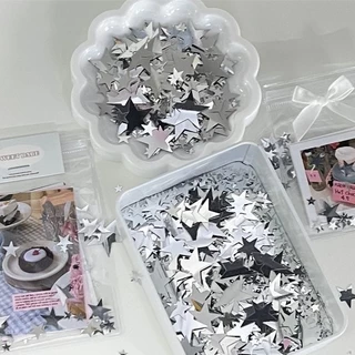 1,000 ชิ้นเงินดาวเลื่อมอุปกรณ์ตกแต่งออกจากการ์ดออกวัตถุบรรจุภัณฑ์อุปกรณ์บรรจุเครื่องประดับ ทําเอง