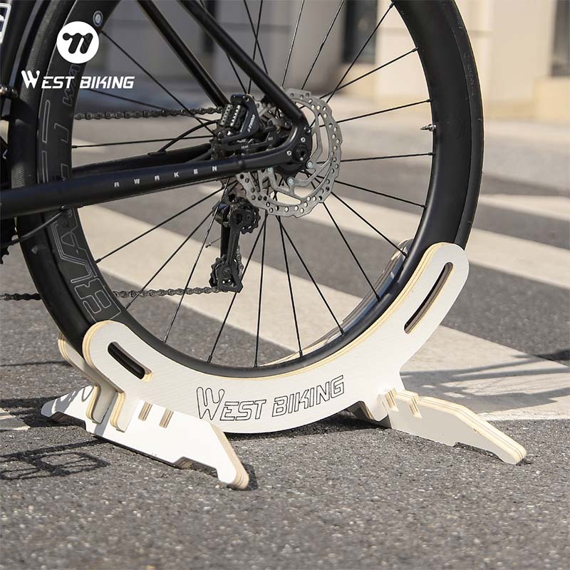 WEST BIKING ร็คที่จอดรถจักรยานเสือภูเขาจักรยานถนนไม้สนับสนุนแร็คจักรยานชั้นวางจอแสดงผลบ้านที่จอดรถแร็ค