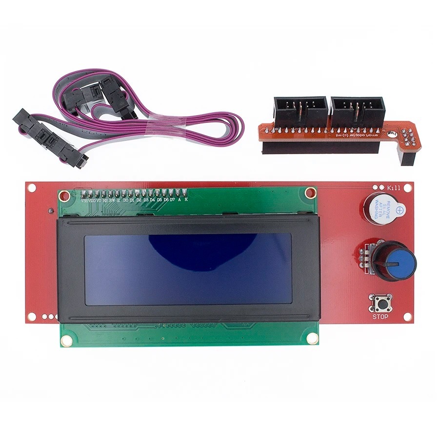 จอแสดงผล LCD 3D เครื่องพิมพ์ Reprap Smart Controller Reprap Ramps 1.4 2004 การควบคุม LCD LCD2004