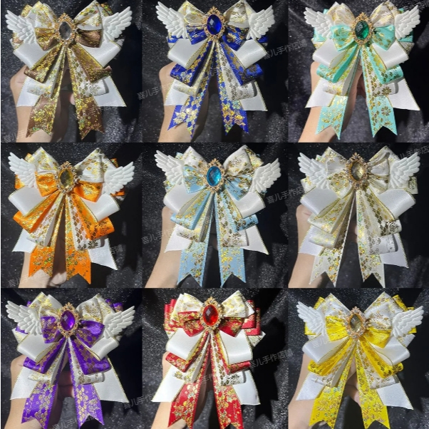Pain Pack Bow ผลิตภัณฑ์สําเร็จรูป Cheer Stick Gilding เครื่องประดับผมบาร์ Chirp Original Bow diy วัสดุคริสต์มาสเด็ก