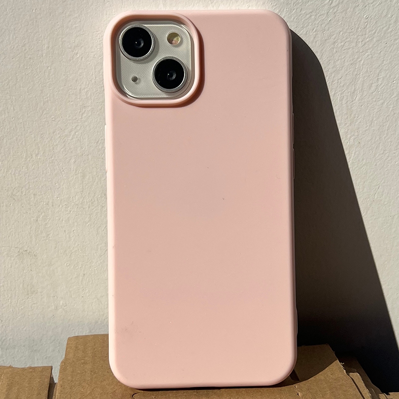 เด็กสีชมพูmatte SoftสําหรับiPhone 16 15Promax 15 15Pro 14 14Promax 14Pro 11 13 12 xr 13promax 13pro