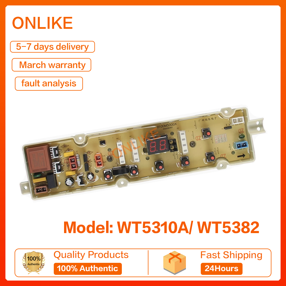 Wt5310a WT5382 SINGER เครื่องซักผ้า PCB board/ควบคุม Meiling เครื่องซักผ้าบอร์ดคอมพิวเตอร์ B100M500G