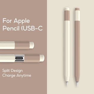 เคสสไตลัสดินสอสําหรับ Apple Pencil USB C ฝาครอบป้องกันปลอกซิลิโคนอ่อนนุ่ม