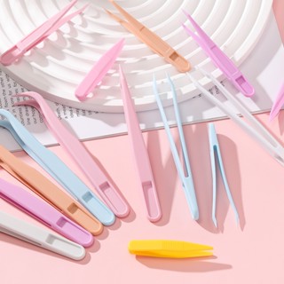 เซนต์คุนก้า 5/10ชิ้น พลาสติกแหนบแต่งเล็บเครื่องสําอางคอนแทคเ…