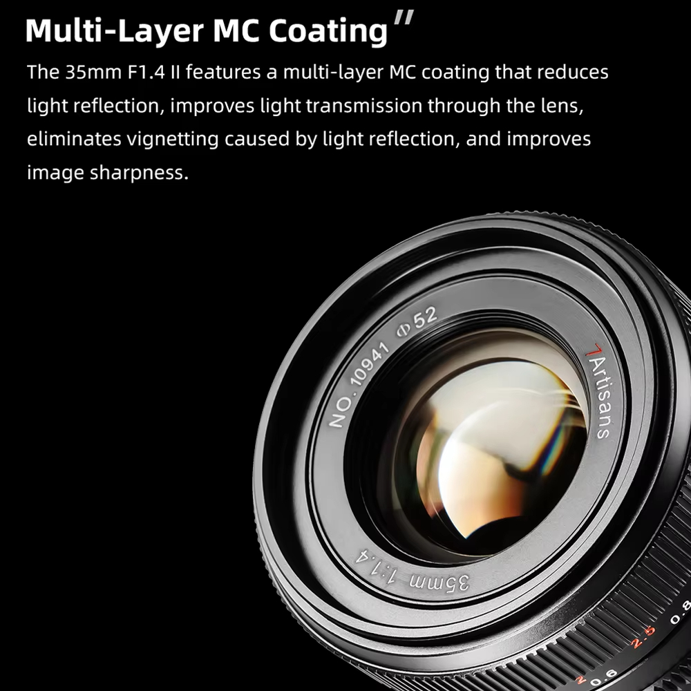7artisans 35mm F1.4 III Full frame Manual focus prime เลนส์สําหรับ E/EOS-R/Z/L