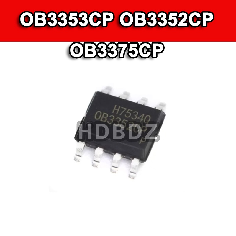 3~10PCS OB3353CP OB3352CP OB3375CP SOP8 ชิปการจัดการพลังงาน IC SMD