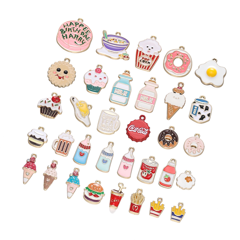 St. kunkka 4 ชิ้นโลหะผสมน้ํามันหยดจี้ซีรีส์สีเหมาะสําหรับ DIY สร้อยข้อมือสร้อยคอสําหรับของขวัญฟรี