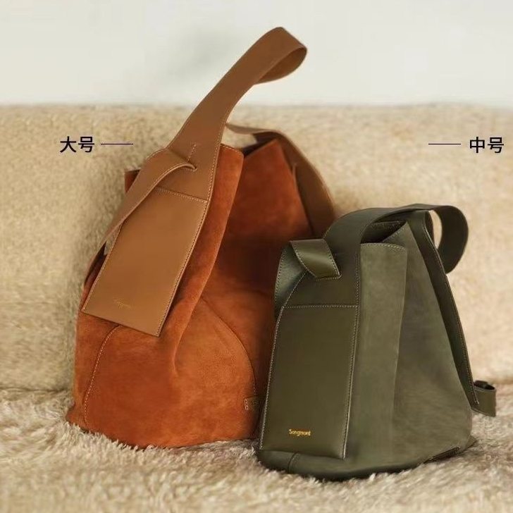 Songmont Mountain Yousong Medium Large Deerskin Hanging Ear Tote Bag ความจุขนาดใหญ่ Premium Commuter Womens Bag