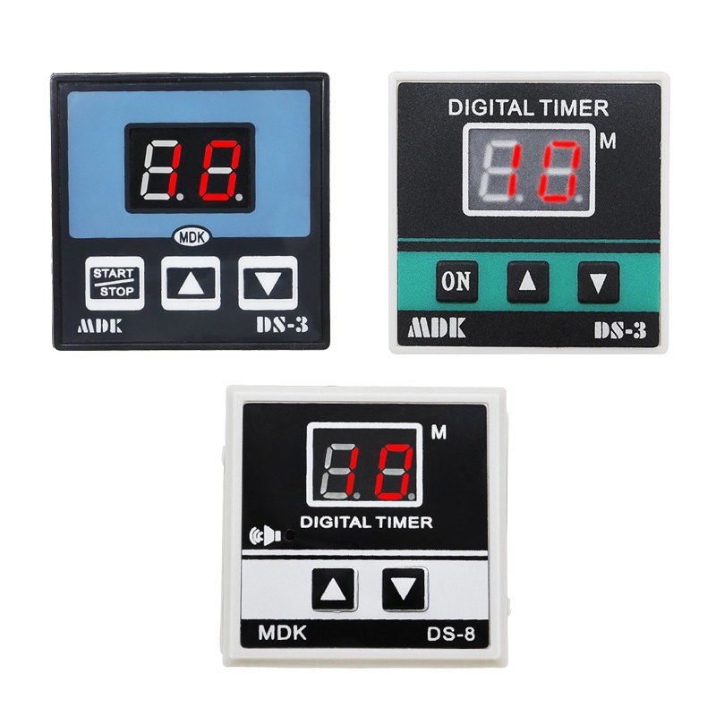 จอแสดงผลดิจิตอลเตาอบรีเลย์เวลา MDK DS-8 เตาอบนับถอยหลังนาฬิกาปลุก DS-3 จับเวลาควบคุมอุณหภูมิ