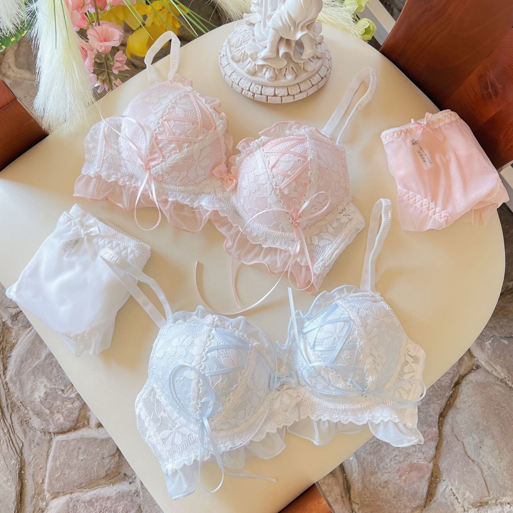 หวานสบาย Frameed กดขึ้น ชุดชั้นในนุ่มปรับเซ็กซี่ลูกไม้ บรา ผู้หญิง