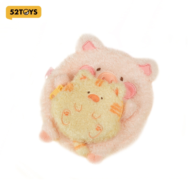 52TOYS LuLu the Piggy Generic- Hugging MiMi Plush Pouch/Plush Keychain/18cm King LuLu Plush