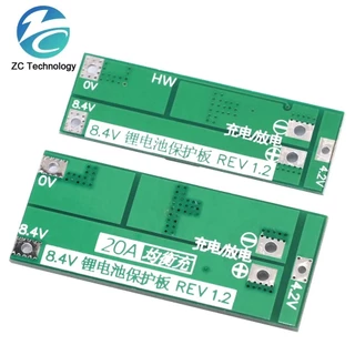 2s 20A 7.4V 8.4V 18650 แบตเตอรี่ลิเธียมป้องกัน/BMS บอร์ดมาตรฐาน/Balance สําหรับ DIY